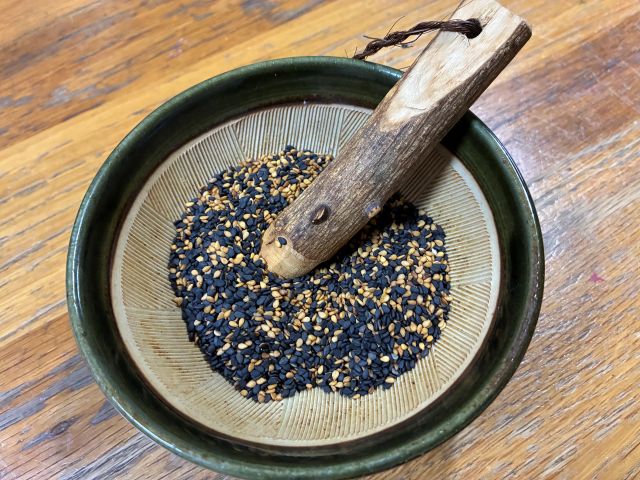 国産 二色ごまを使った料理例